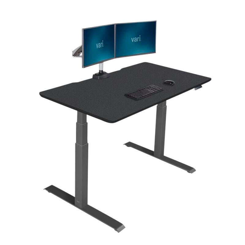 VARI Electric Standing Desk, Black, Item Number 2038992